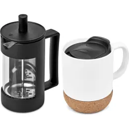 Serendipio Sienna Coffee Set - White
